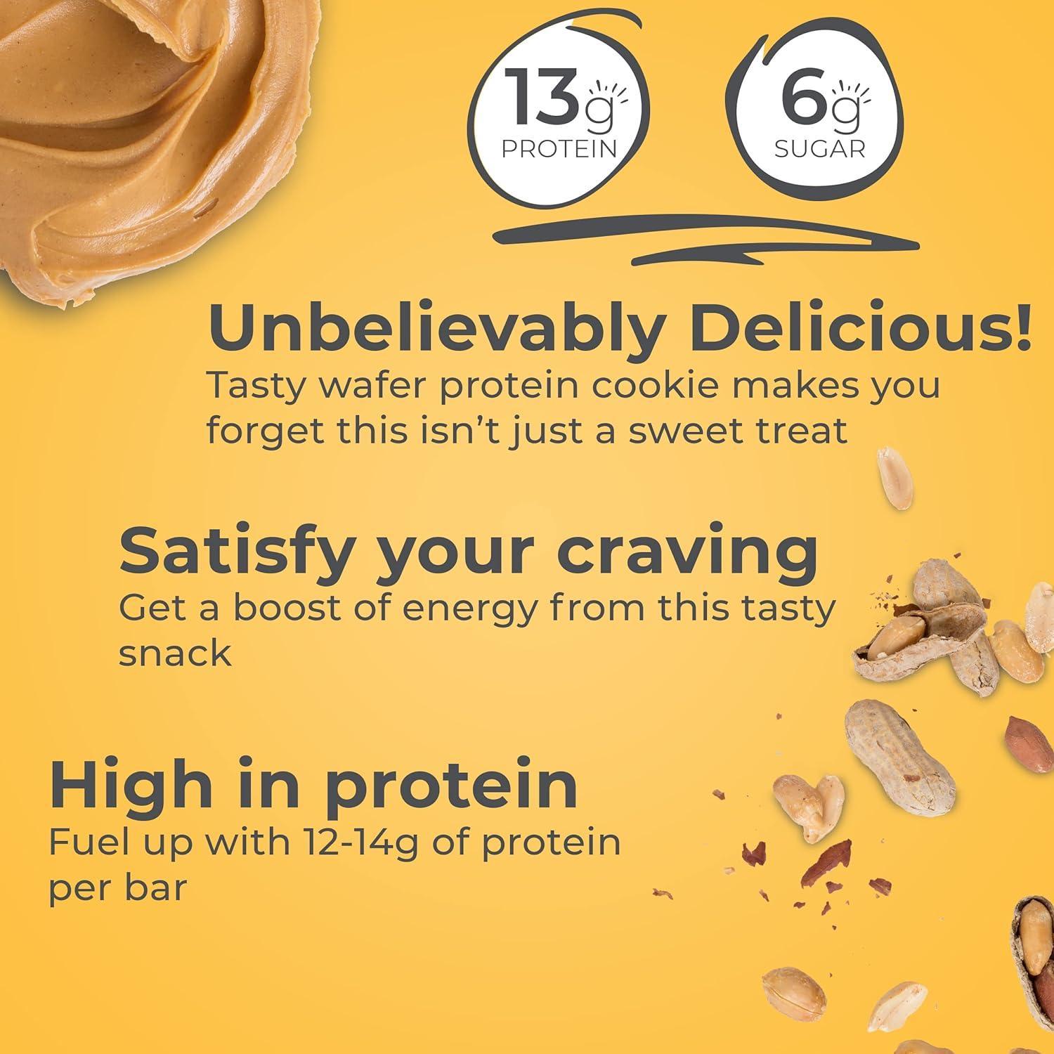 Barrita de Proteína Power Crunch Energy   Crema Peanut Butter
