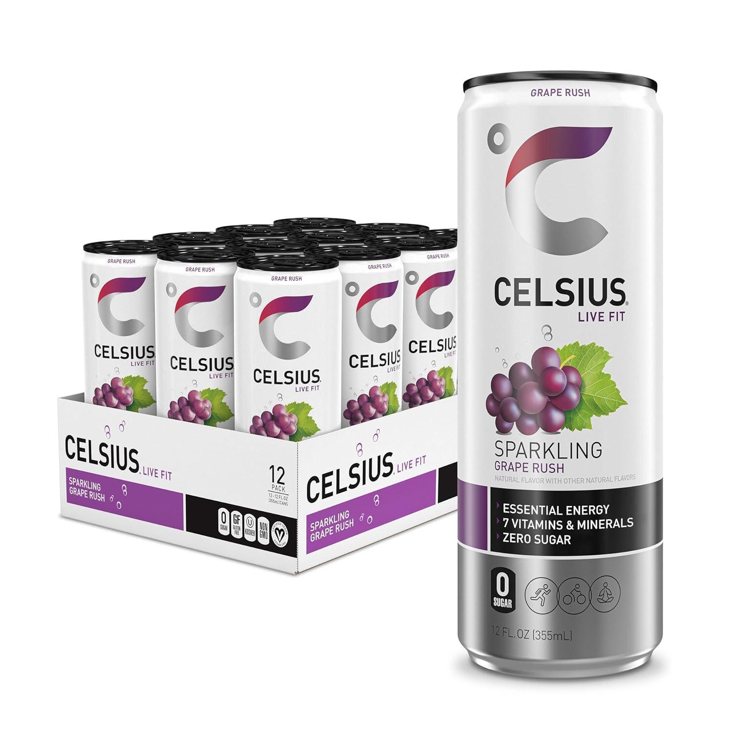 BEBIDA CELSIUS LIVE FIT SPARKLING Grape Rush 355ML