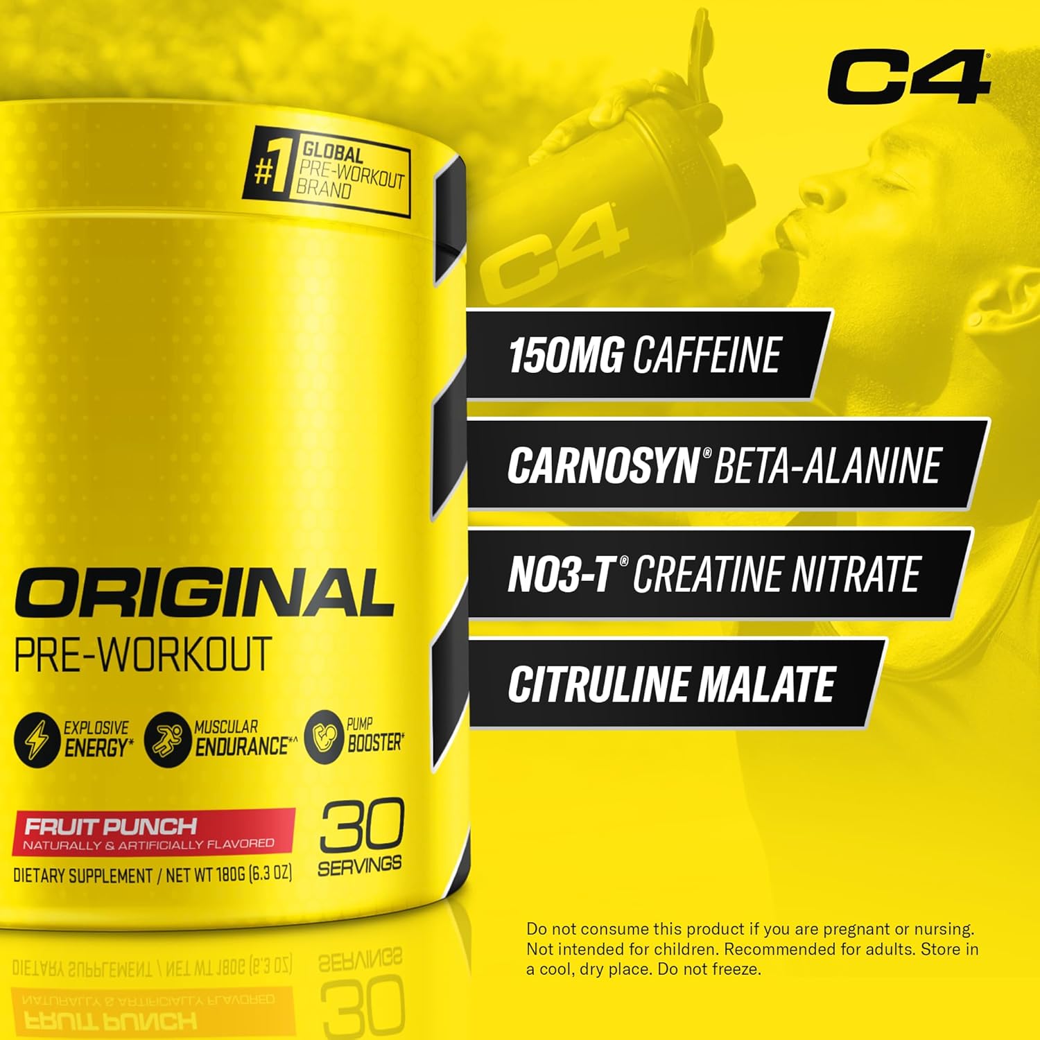 Pre Workout C4 Original   Fruit Punch 30 serv
