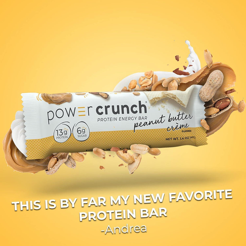 Barrita de Proteína Power Crunch Energy   Crema Peanut Butter
