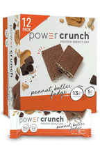Barrita de Proteína Power Crunch Energy   Fudge Peanut Butter