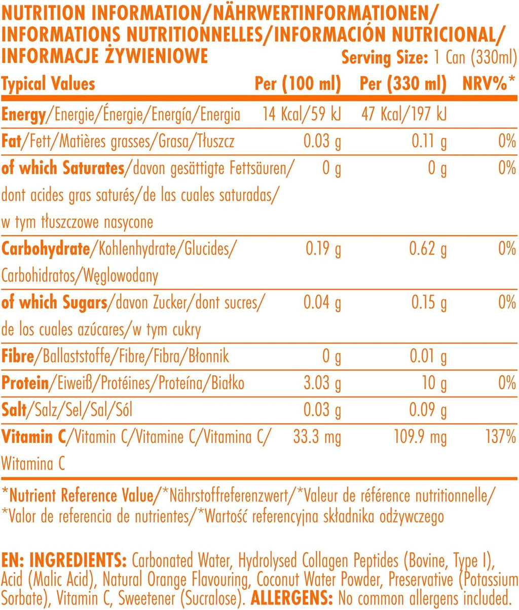 Agua de Proteina Applied Nutrition Sparkling - Orange Burst