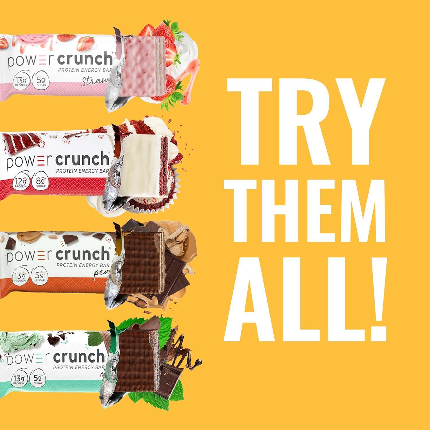 Barrita de Proteína Power Crunch Energy   Crema Peanut Butter
