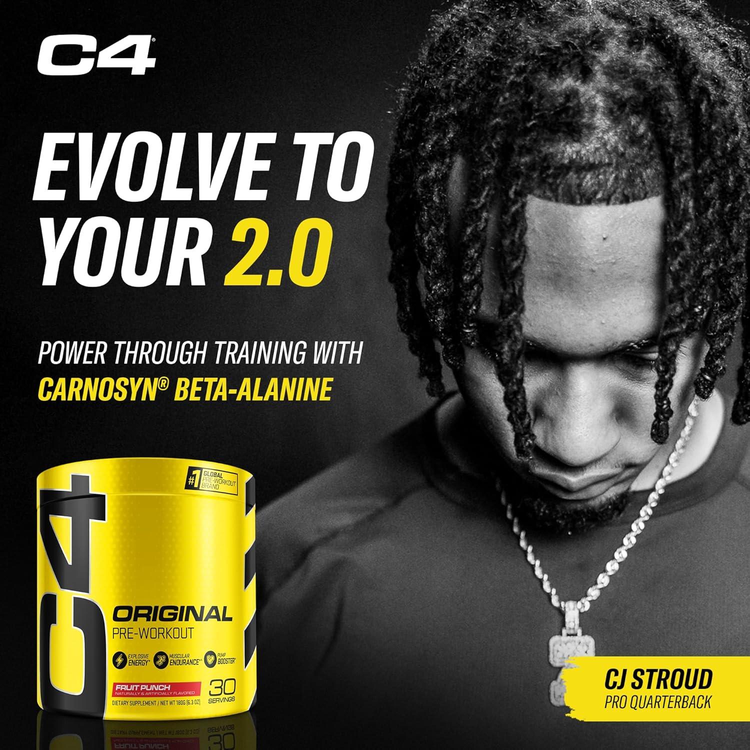 Pre Workout C4 Original   Fruit Punch   30 servicios