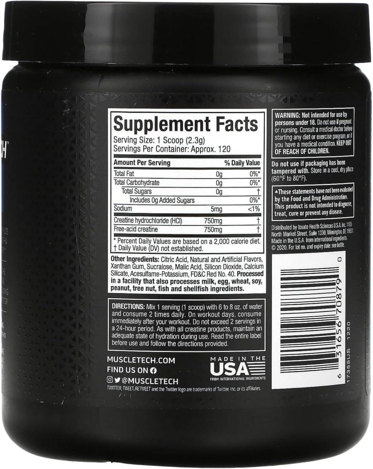 Creatina MuscleTech Cell Tech Creactor 240 g 120 Serv   Fruit Punch