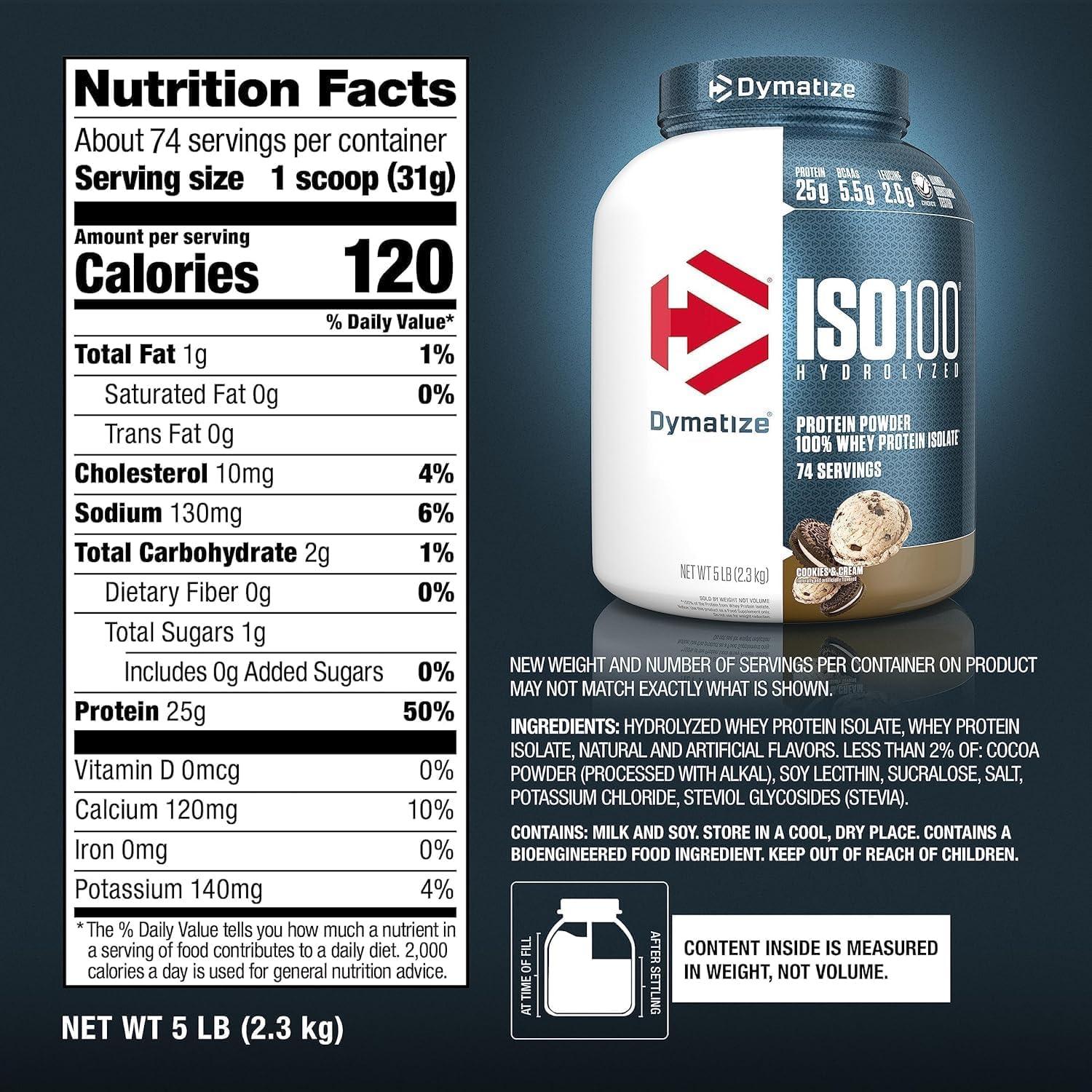 Dymatize ISO 100   5 lb   Cookies and Cream