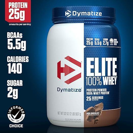 Proteína Dymatize Elite 100% Whey Protein 2 lb   Rich Chocolate