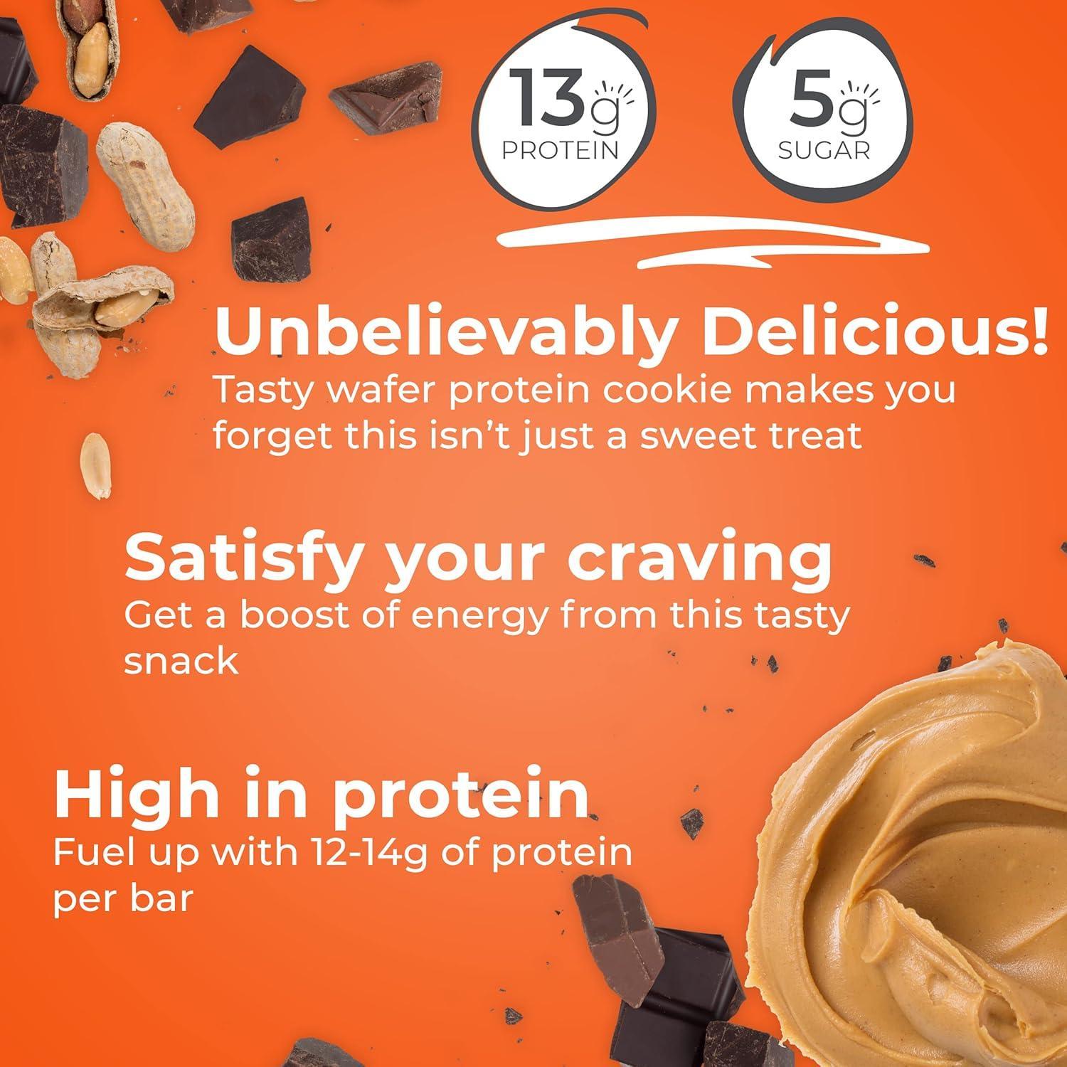 Barrita de Proteína Power Crunch Energy   Fudge Peanut Butter