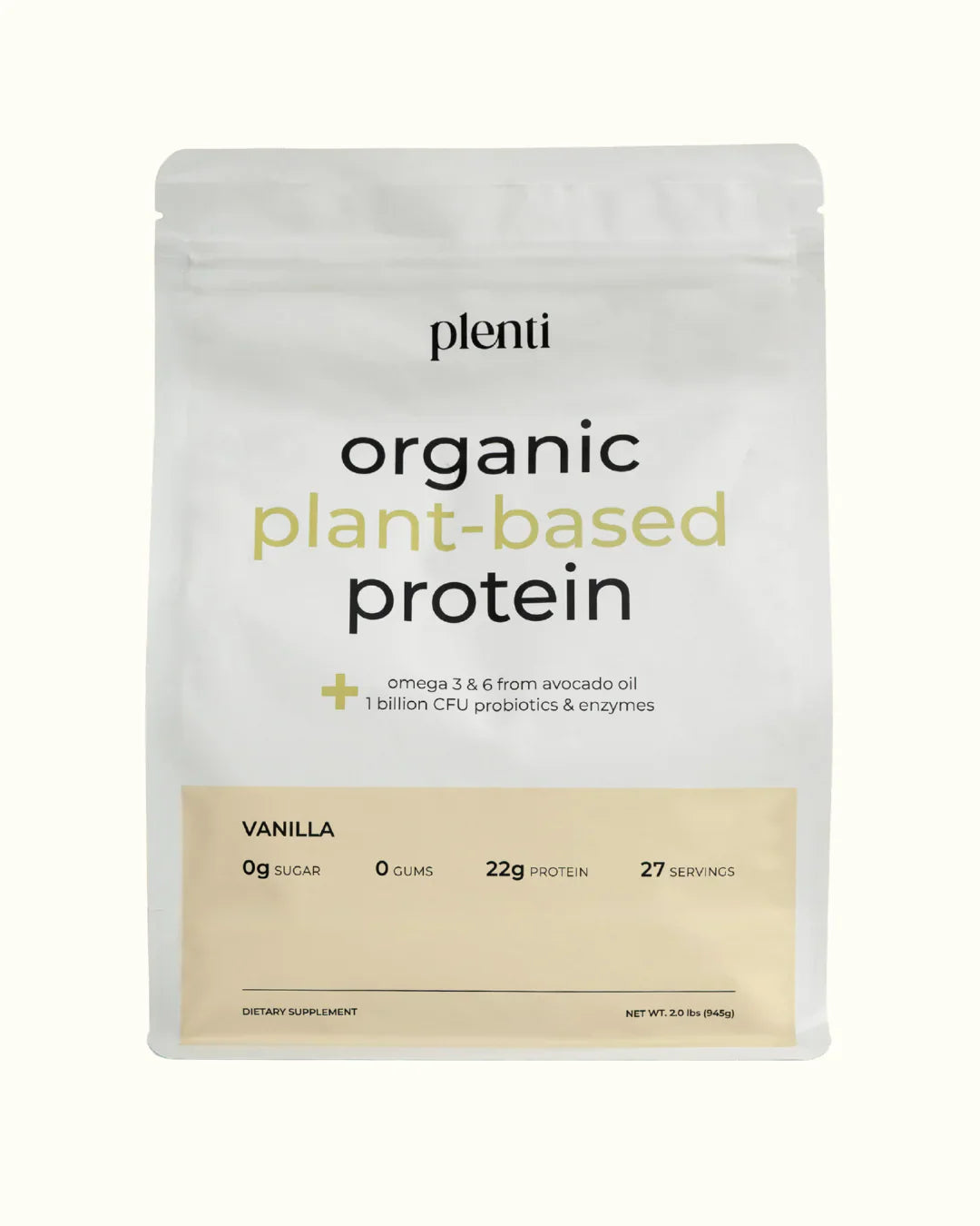 Plenti Proteína Vegetal 2 lb 27 Servicios