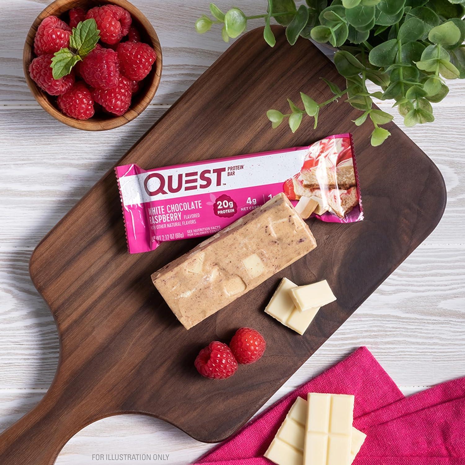 Barrita Quest White Chocolate Raspberry 60g