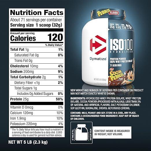 Dymatize ISO 100   5 lb   Cocoa Pebbles