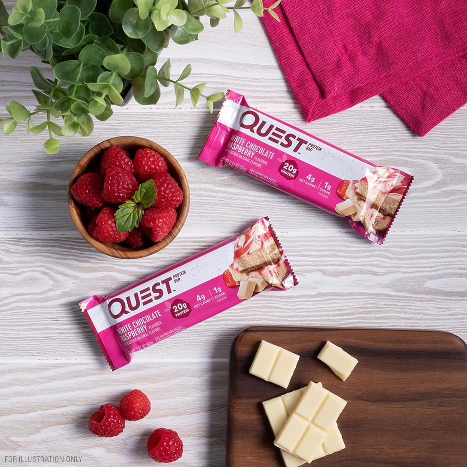 Barrita Quest White Chocolate Raspberry 60g