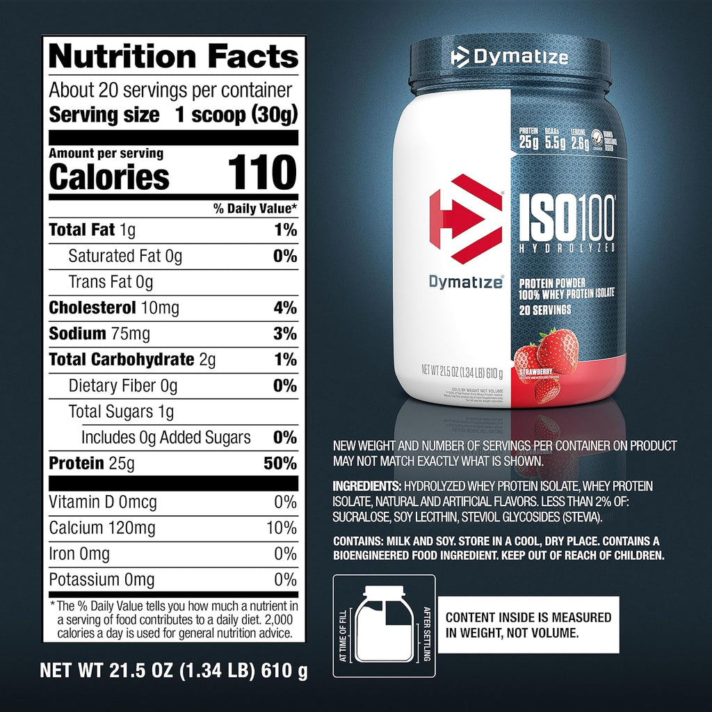 Dymatize ISO 100   20 serv   Fresa