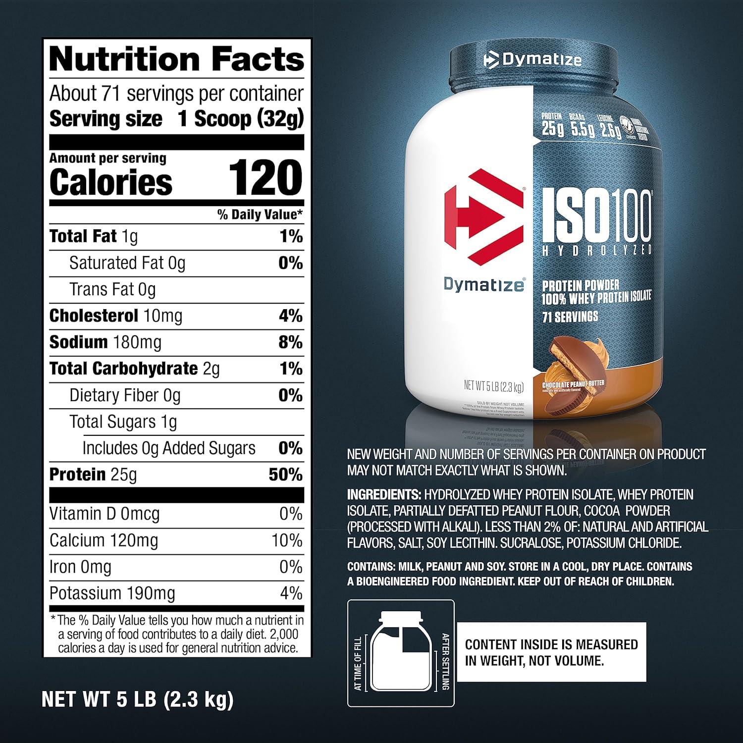 Dymatize ISO 100   5 lb   Chocolate Peanut Butter
