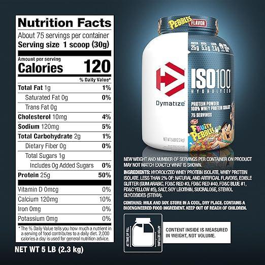 Dymatize ISO 100   5 lb   Fruity Pebbles