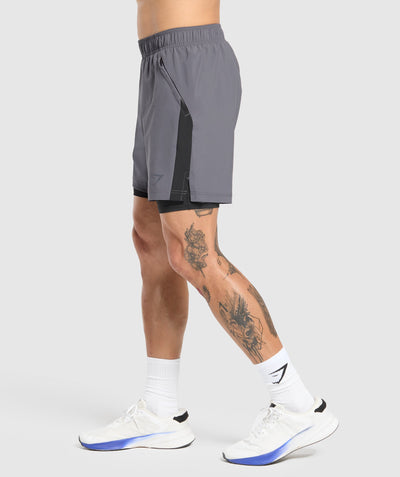Gymshark Sport 7" 2 in 1 Shorts