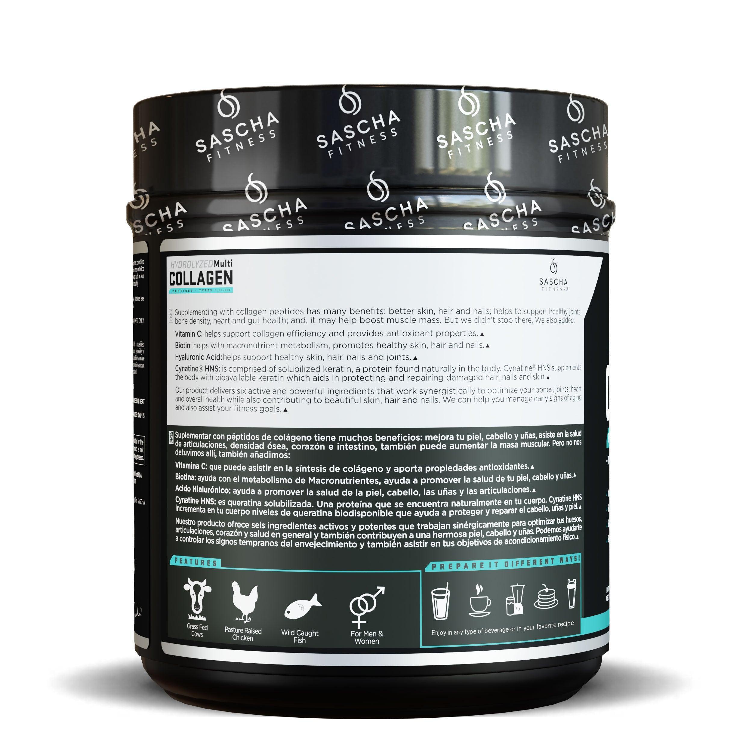 Sascha Fitness Hydrolyzed Multi COLLAGEN UNFLAVORED 416,5 g