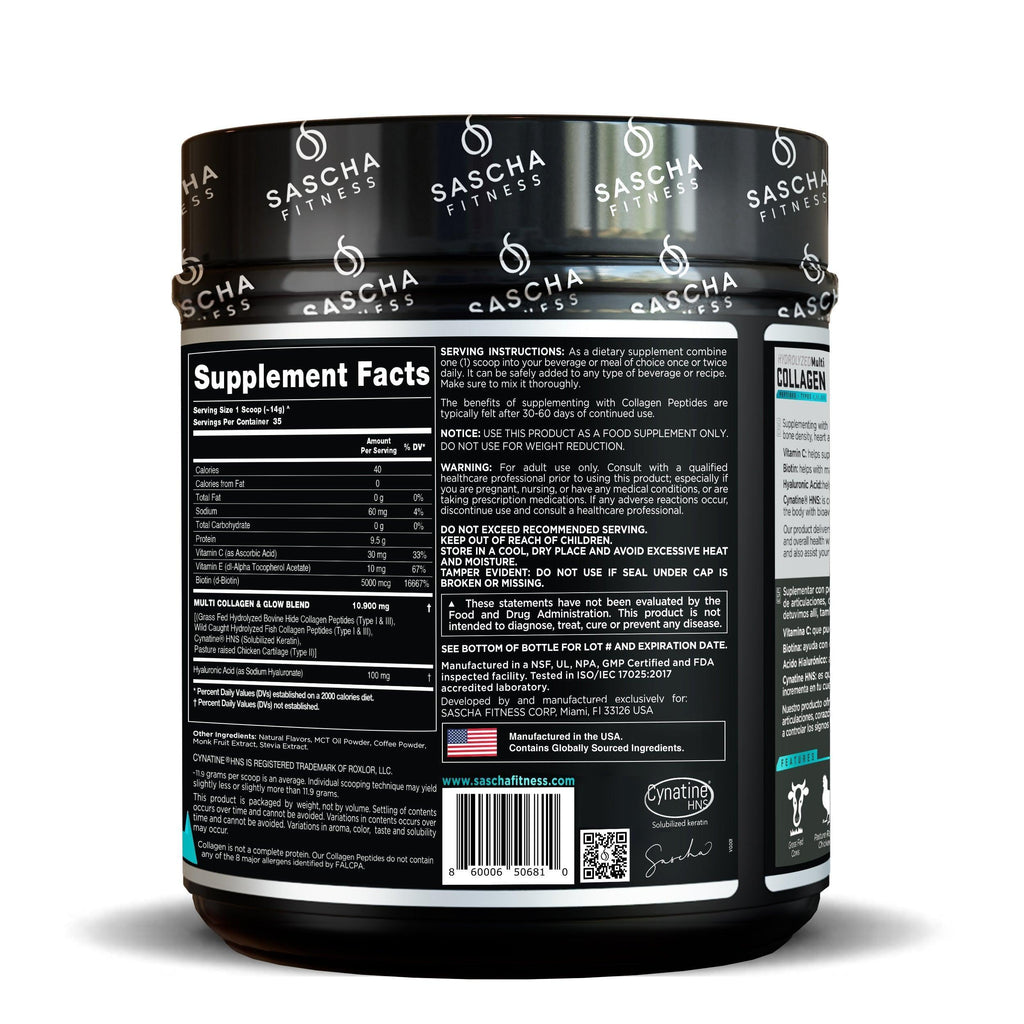 Sascha Fitness Hydrolyzed Multi COLLAGEN UNFLAVORED 416,5 g