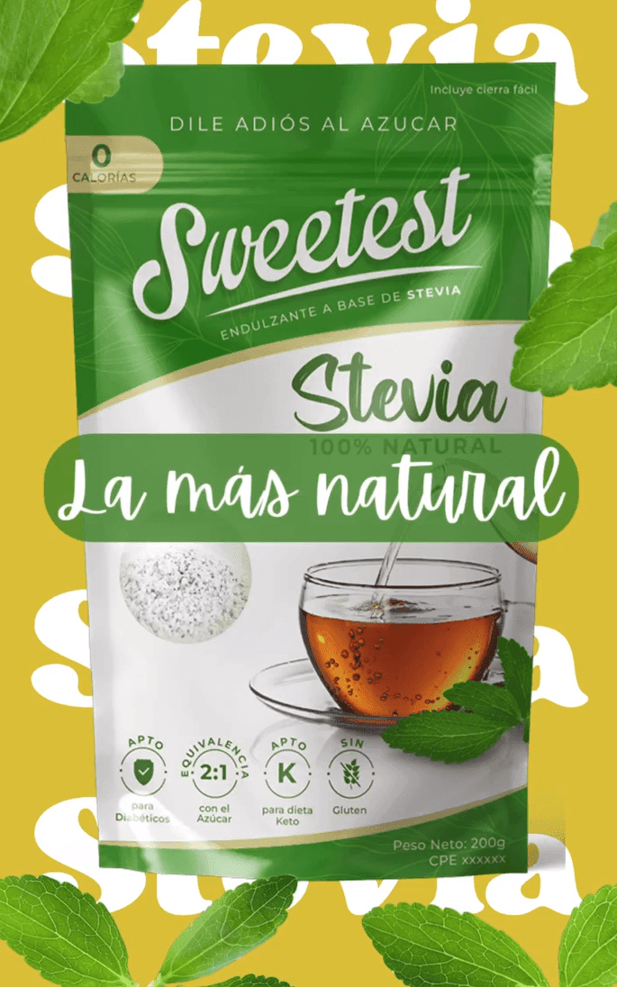 SWEETEST Edulcorante STEVIA 200 G