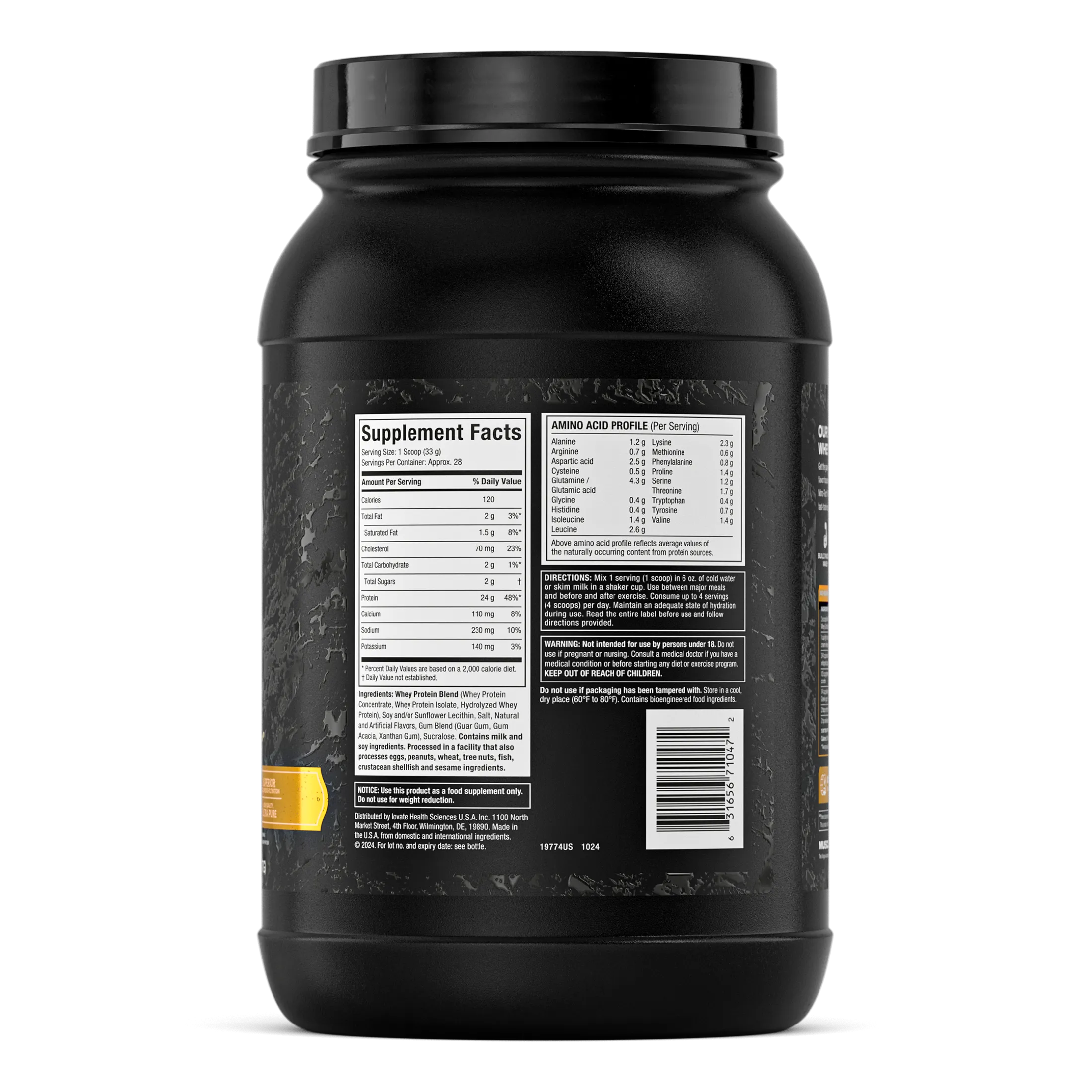 Proteina MuscleTech Nitro Tech 100% Whey Gold French Vainillla Cream 2 lb