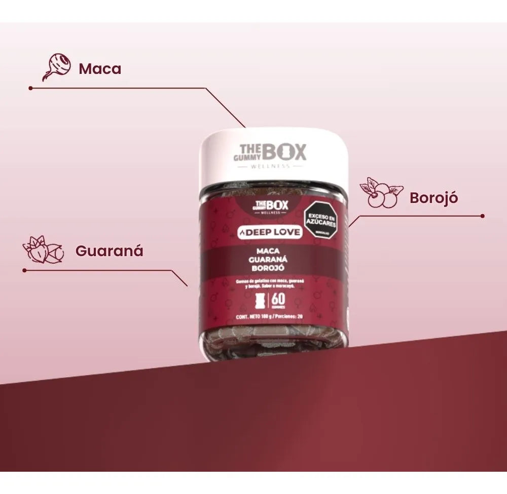 The Gummy Box Deep Love - Maca, Guaraná y Borojó