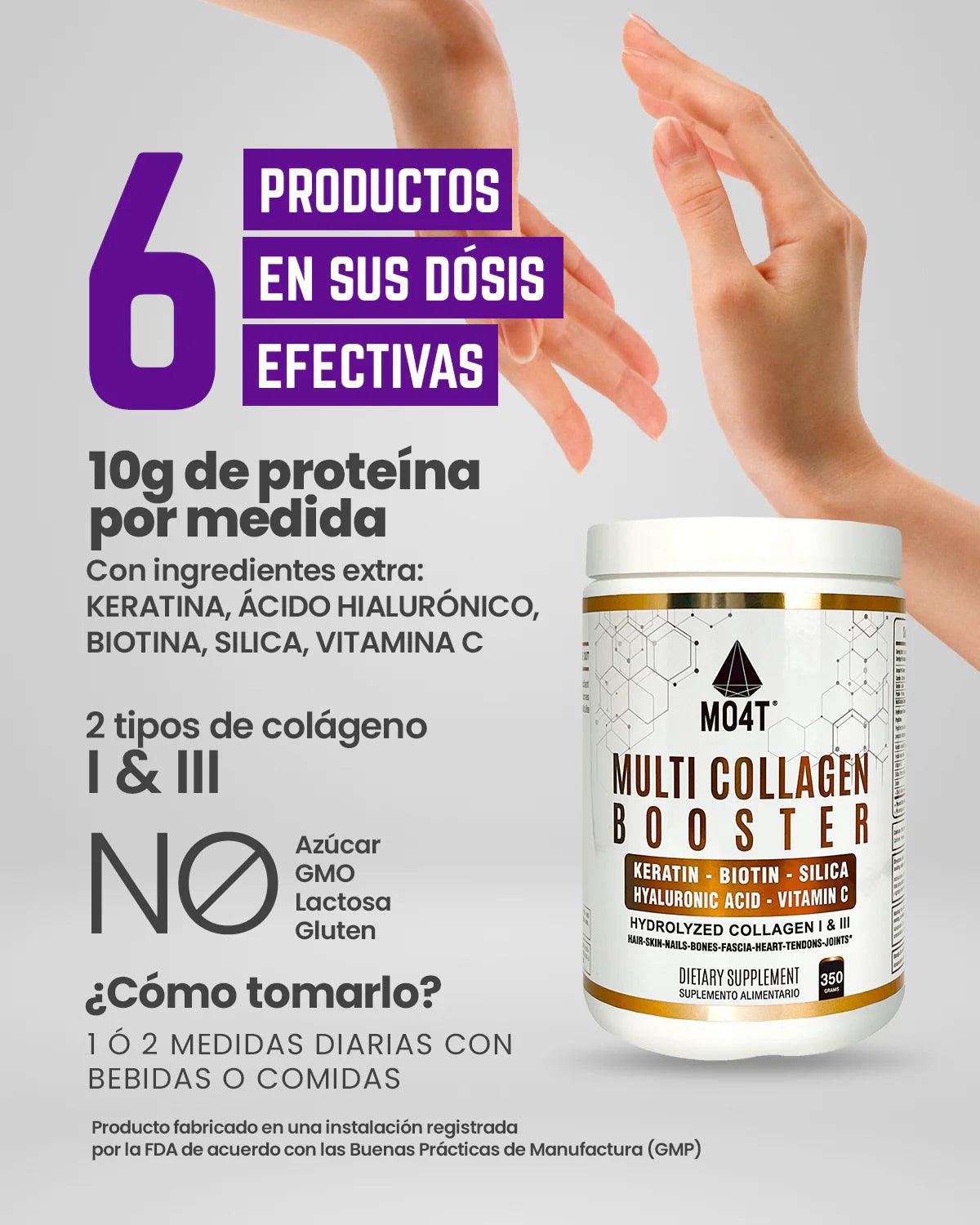 MULTI COLÁGENO MO4T BOOSTER   Formato envase, 350 gr
