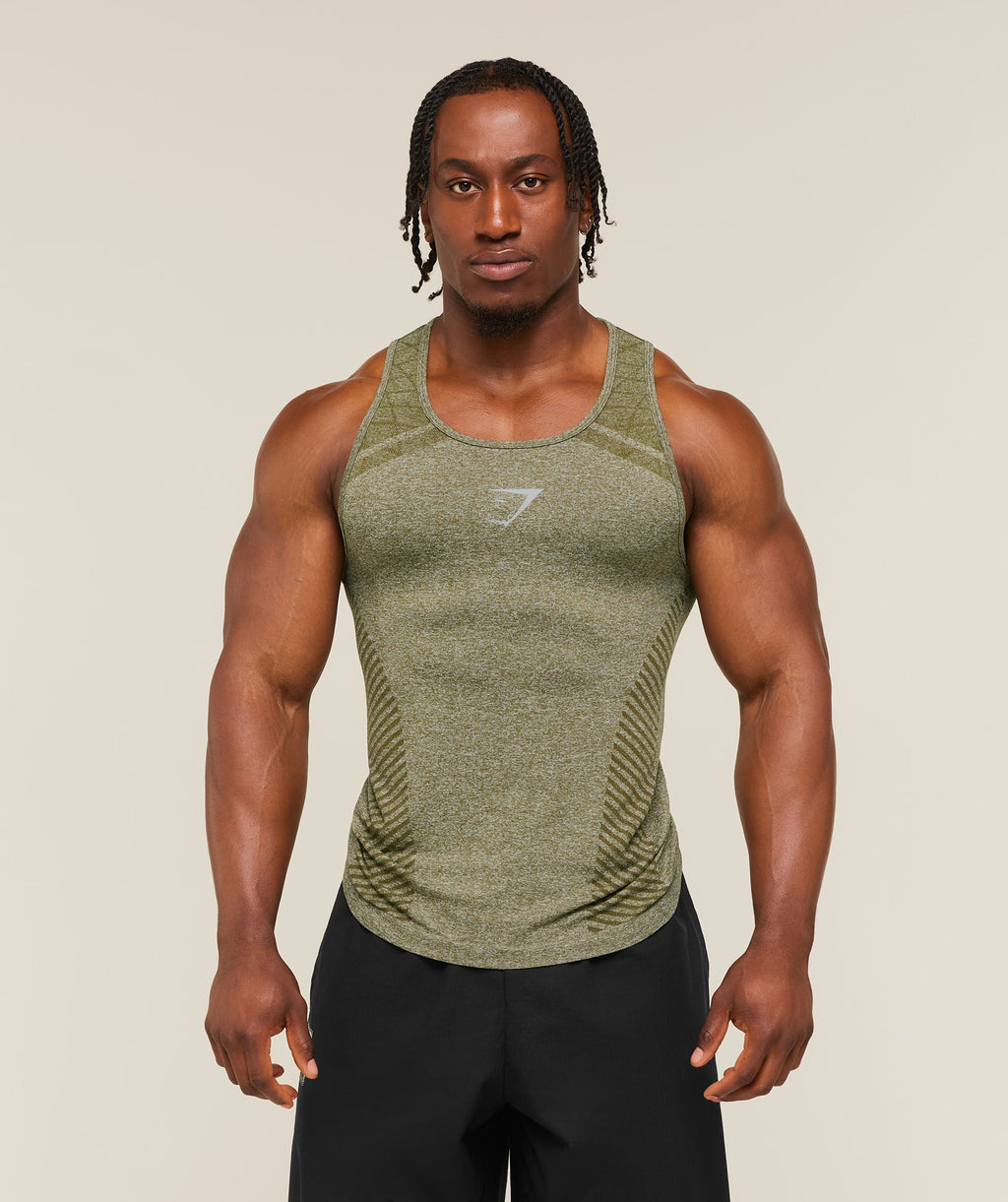Gymshark Devant Seamless Tank – Canvas Green