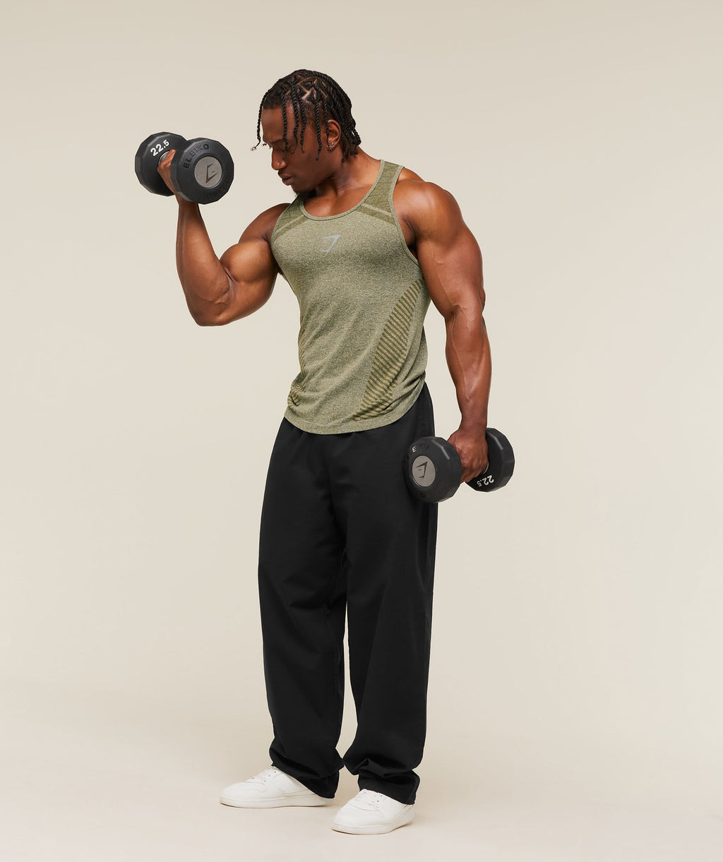 Gymshark Devant Seamless Tank – Canvas Green