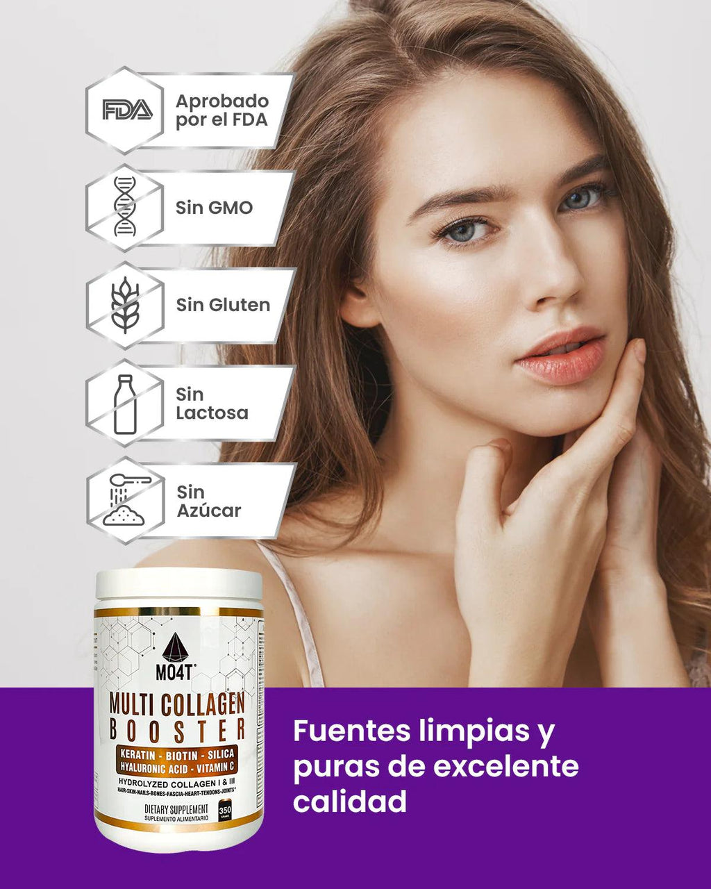 MULTI COLÁGENO MO4T BOOSTER   Formato envase, 350 gr