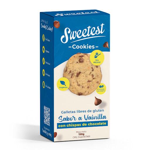 GALLETA SWEETEST COOKIE SABOR A VAINILLA CON CHISPAS DE CHOCOLATE 150 G