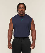 Gymshark Power Cut Off Tank – Heavy Blue/Track Green