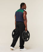 Gymshark Power Cut Off Tank – Heavy Blue/Track Green