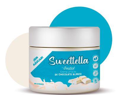 CREMA UNTABLE SWEETEST DE CHOCOLATE BLANCO SIN AZÚCAR SWEETTELLA 200 G