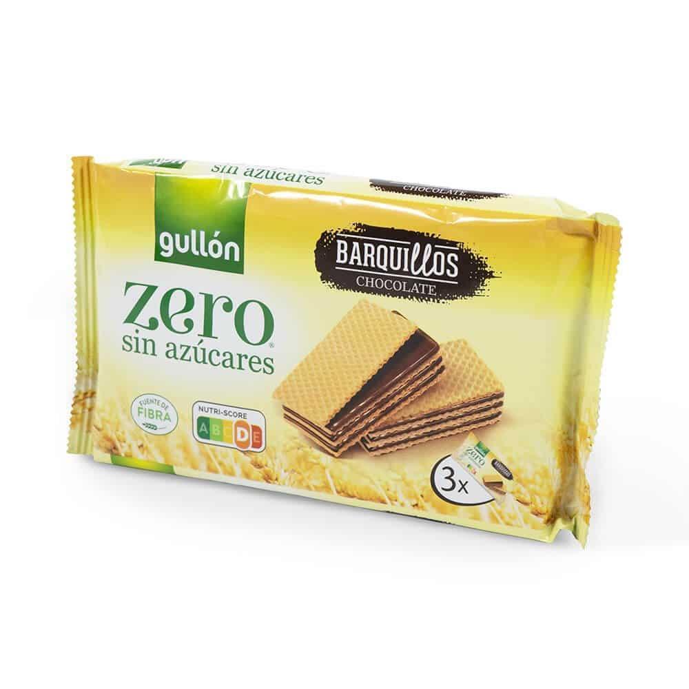 Gullón Galleta Barquillos Choco Zero 180 g