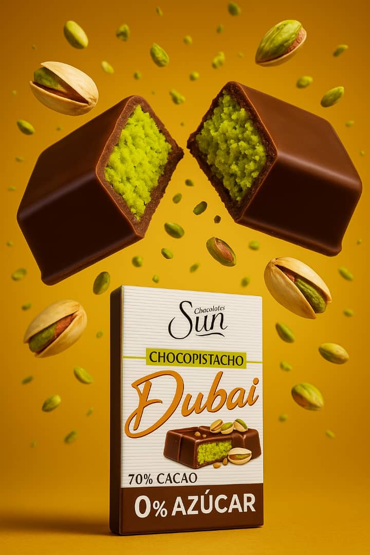 CHOCOLATE DUBAI SUN 100 GR SIN AZUCAR