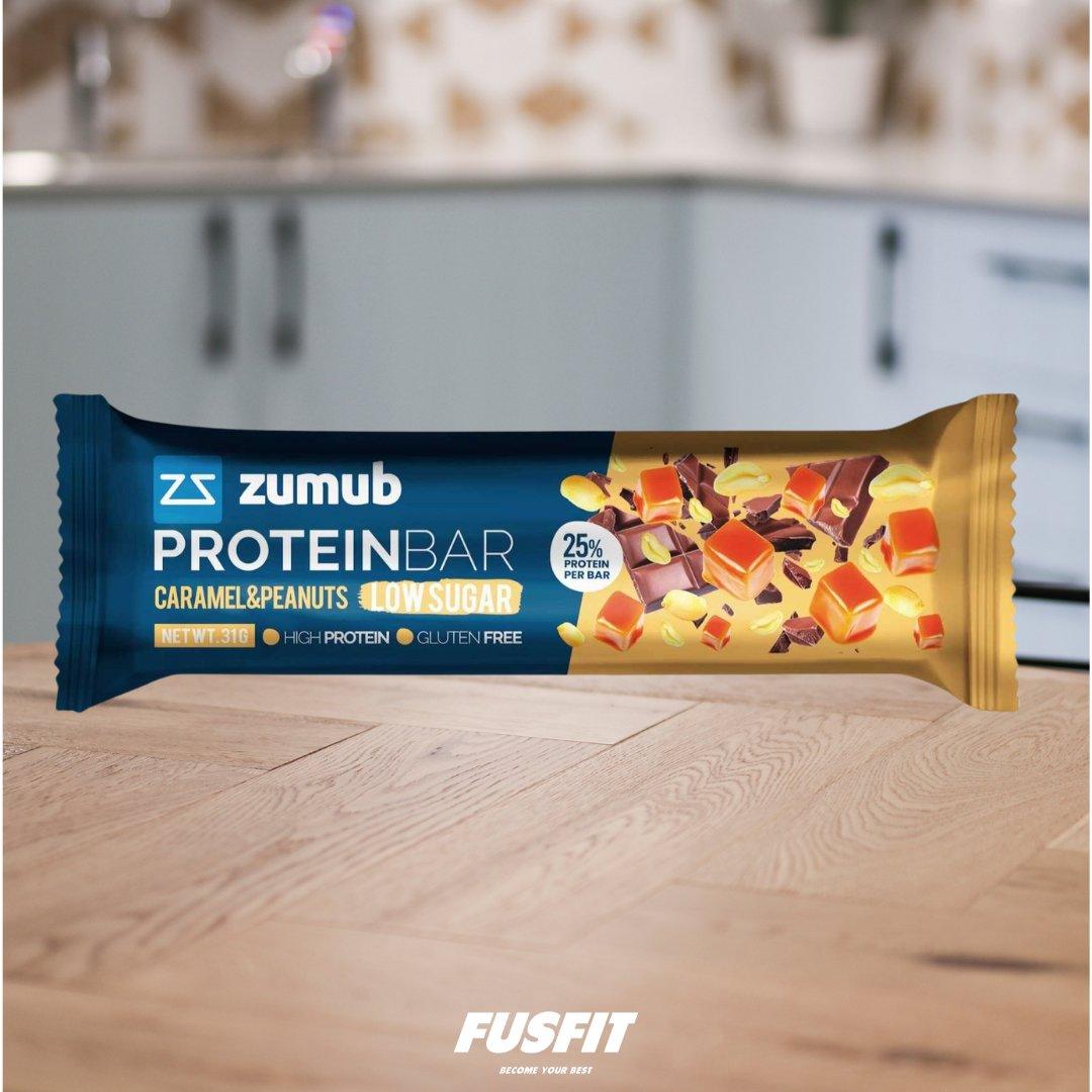 Zumub Barrita de Proteína Caramelo y maní 31 g