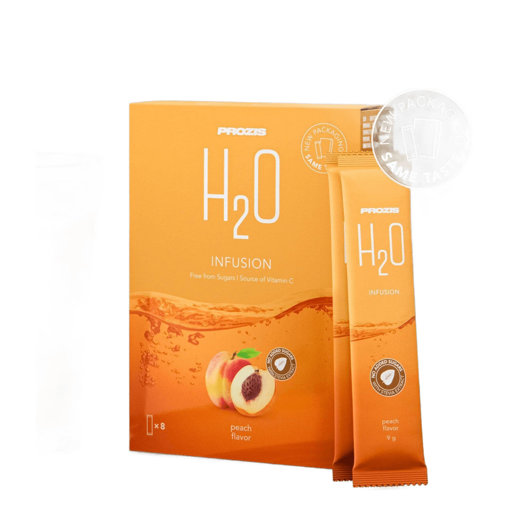 Quemador Prozis 8 x H2O Infusion 9 g   Durazno