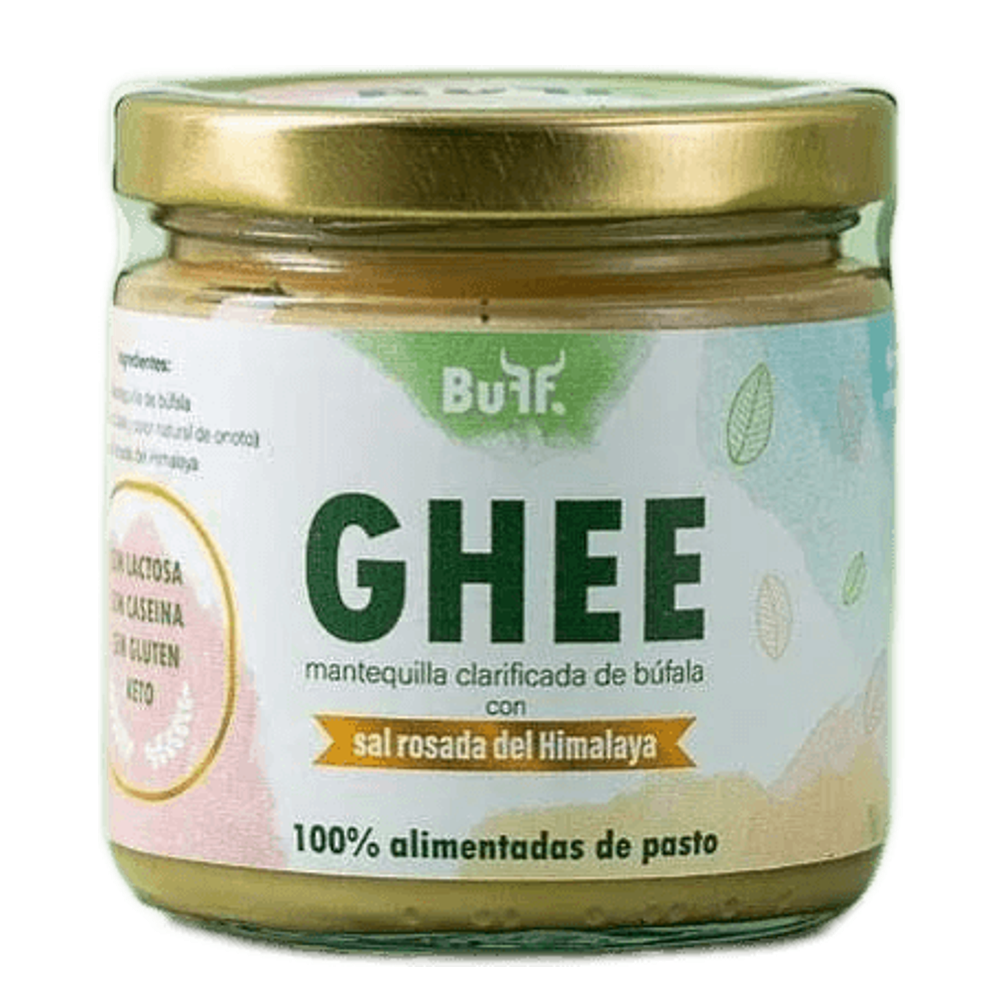 BUFF Mantequilla GHEE Clarificada de Bufala   Sal Rosada Himalaya 170 g