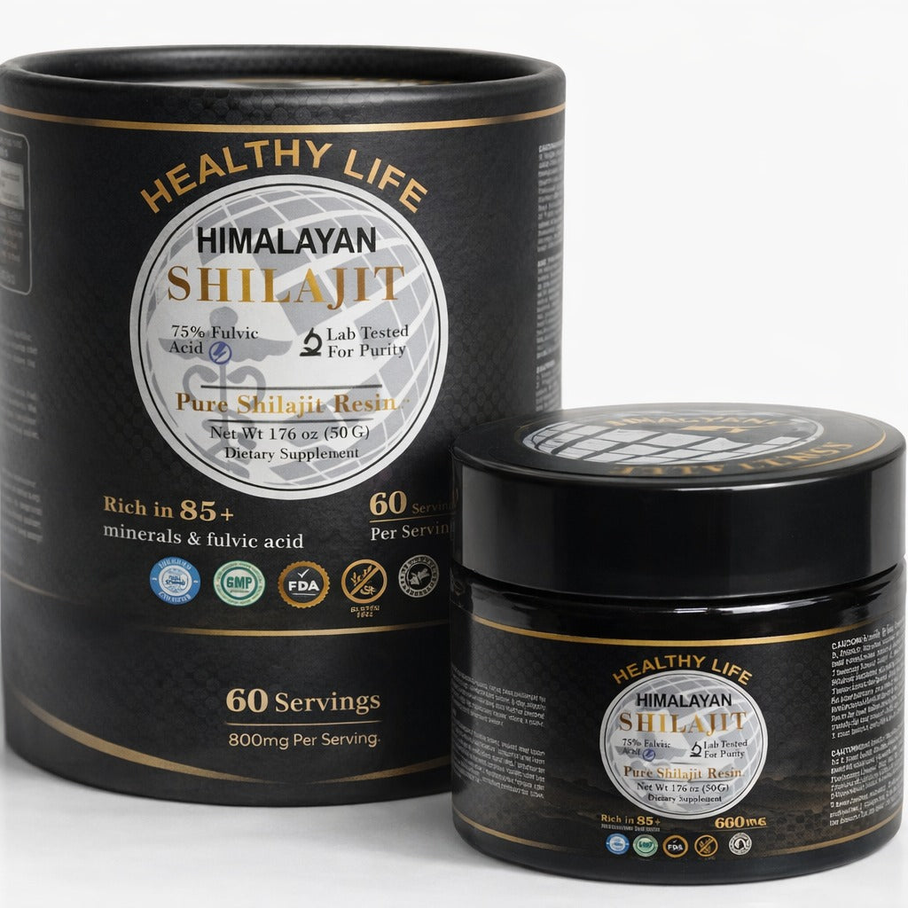 Healthy Life Himalayan Shilajit — Resina Pura 30 g (600 mg por servicio)