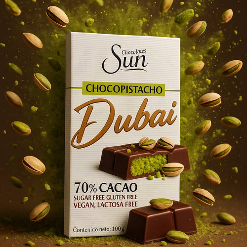 CHOCOLATE DUBAI SUN 100 GR SIN AZUCAR
