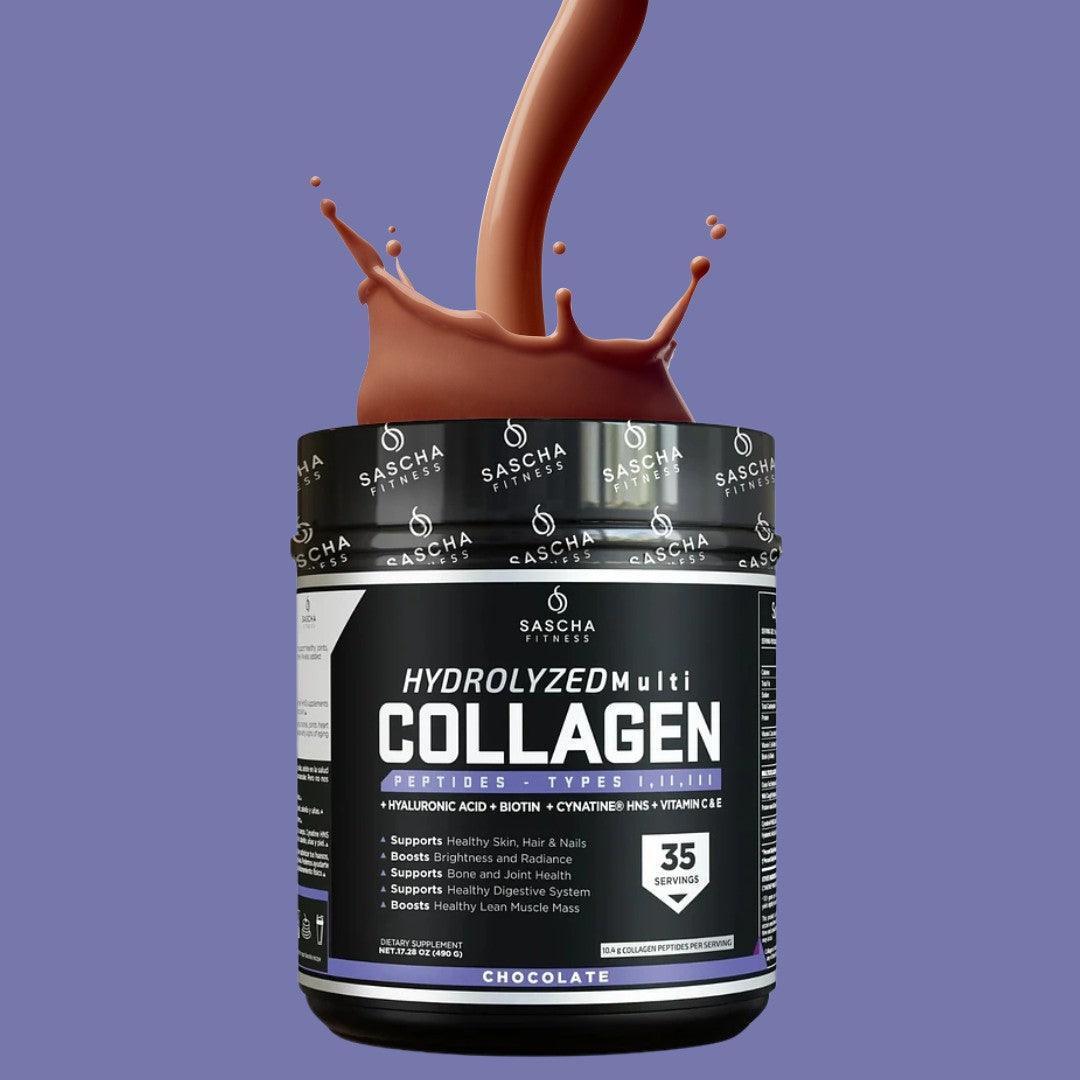 Sascha Fitness Hydrolyzed Multi Colágeno Chocolate 490 g