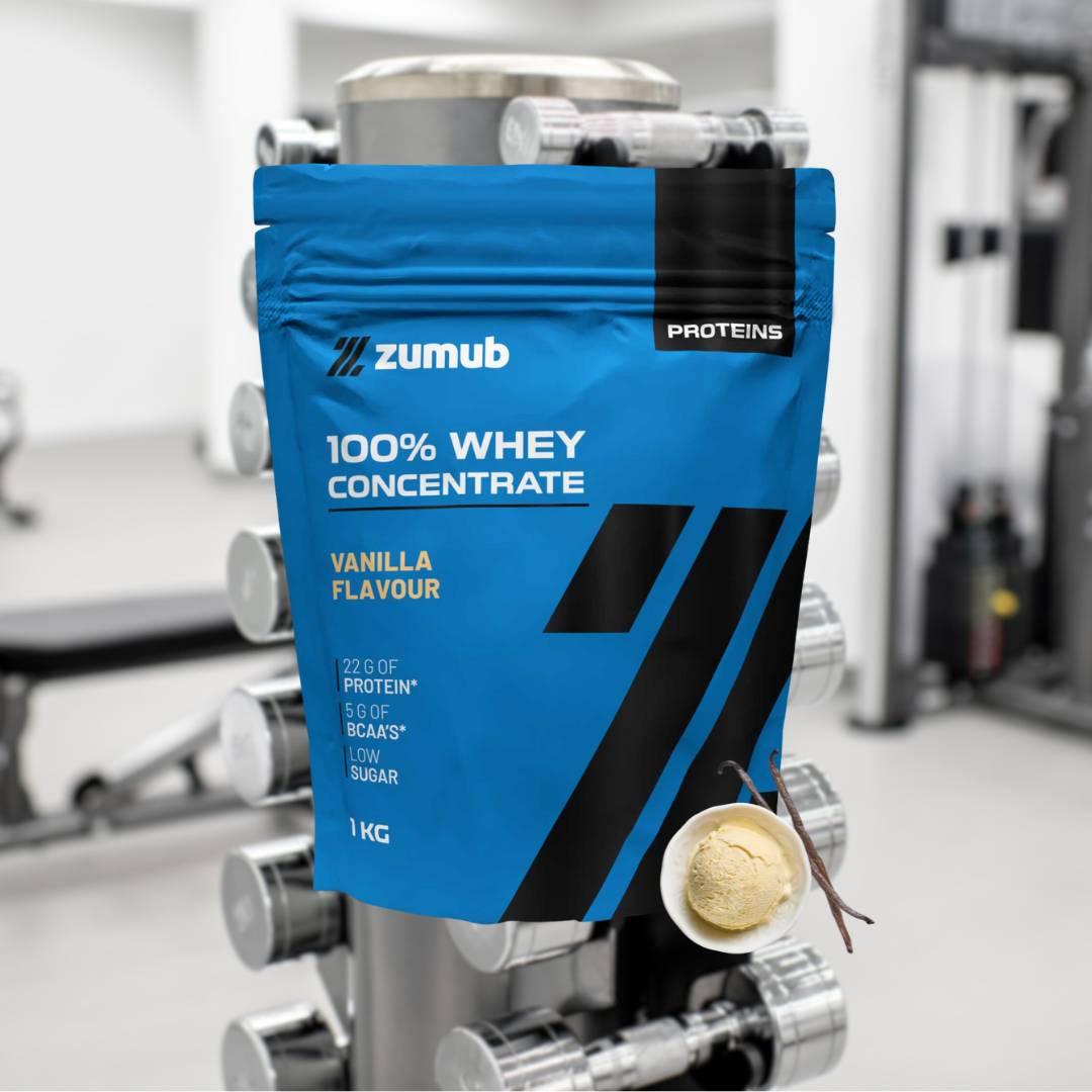Zumub Proteína 100% Whey Concentrada 1kg   Vainilla