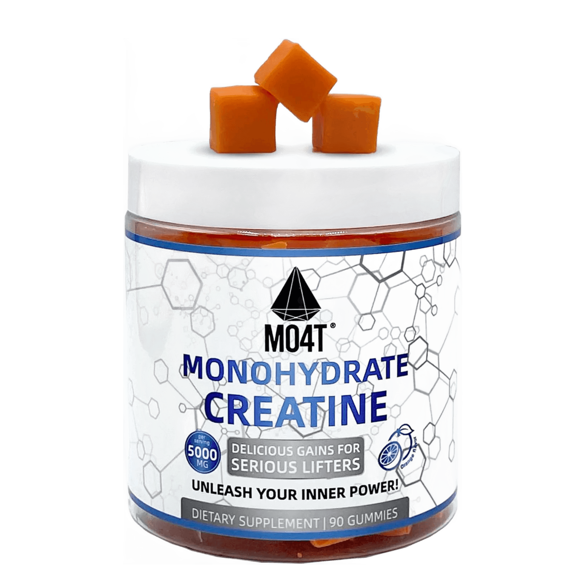 CREATINA MO4T Monohidratada 90 Gomitas Naranja