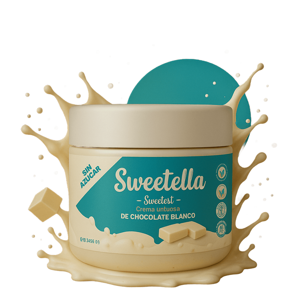 CREMA UNTABLE SWEETEST DE CHOCOLATE BLANCO SIN AZÚCAR SWEETTELLA 200 G