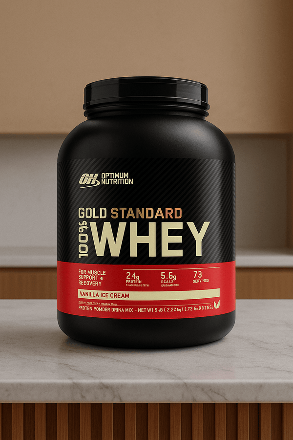 Optimum Nutrition 100% Whey Gold Standard 5 lb - Vainilla Ice Cream