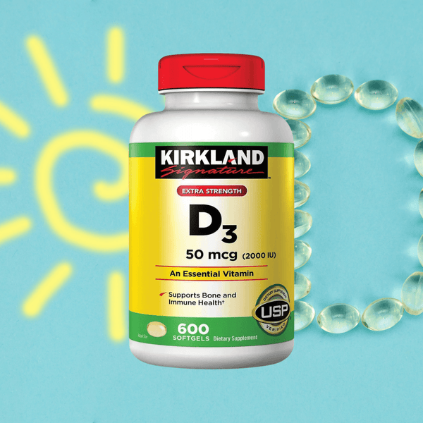 VITAMINA D3 KIRKLAND 50 MCG - 2000 IU / 600 CAPSULAS