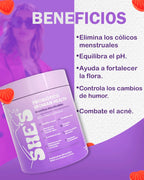 SHE'S Probiótico Woman Health — Gomitas Masticables (Cereza y Arándano)