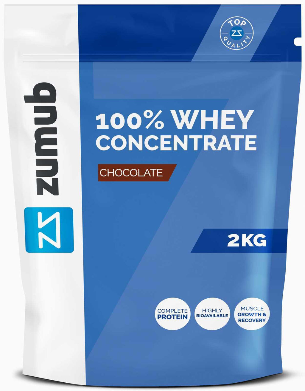 Zumub Proteína 100% Whey Concentrada 2 kg   Chocolate