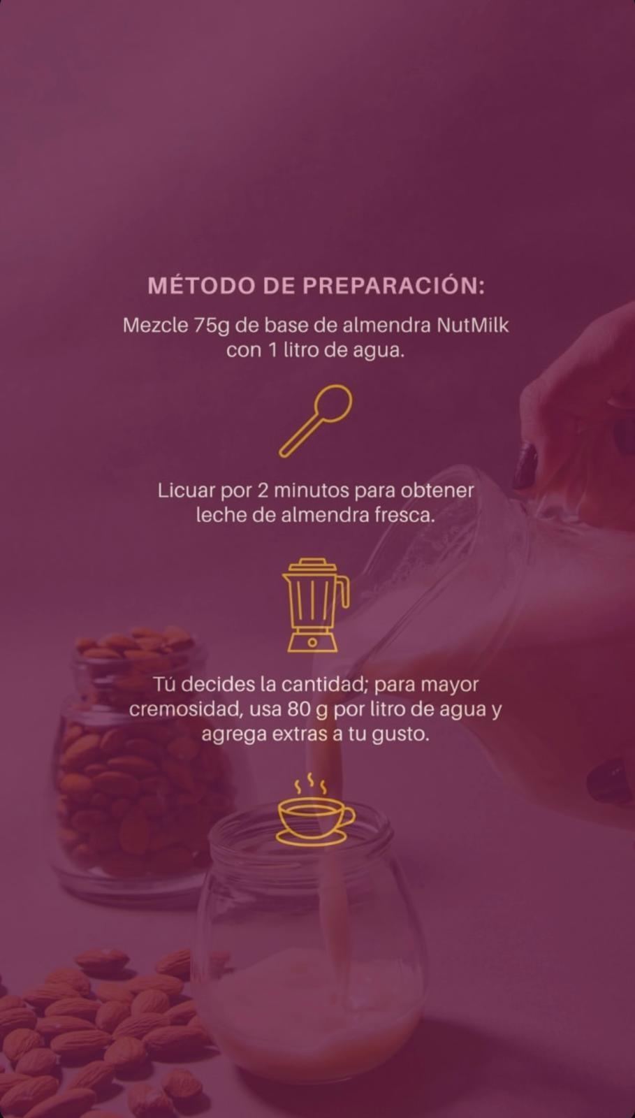 LECHE DE ALMENDRAS Y MÁS NUT MILK 350 G