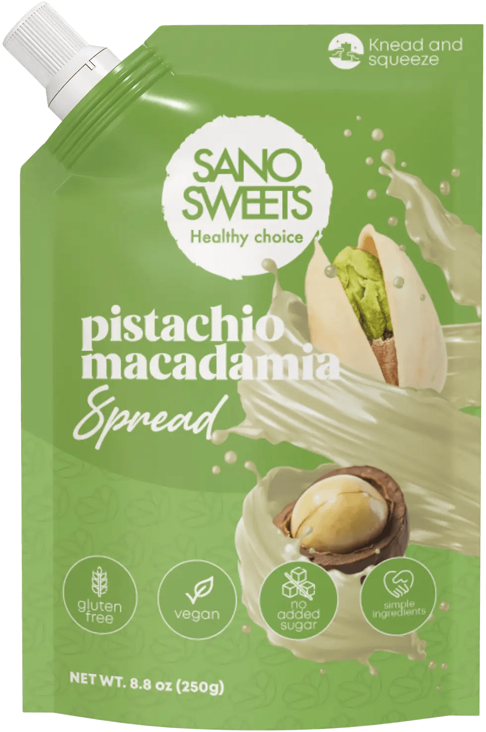 Sano Sweets   Pistacho Macadamia 250 g